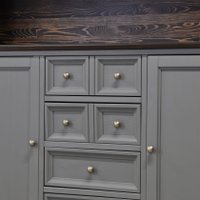 Шкаф-витрина Диприз Lakeview Д.98026 (бейц винтаж)