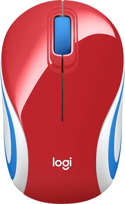 

Мышь Logitech M187 (красный/синий)