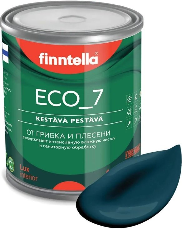 

Краска Finntella Eco 7 Valtameri F-09-2-1-FL010 0.9 л (темно-бирюзовый)