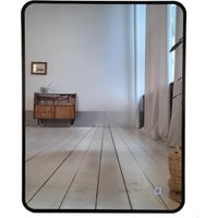 Зеркало с подсветкой  eMZe 60x80 LED.UV.SMART.60.80.CHE.4K (черный с УФ-окантовкой и подсветкой)