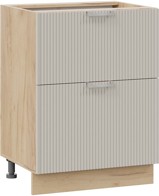 

Шкаф напольный Трия Кимберли 1Н6Я2 (дуб крафт золотой/крем)