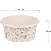 Таз хозяйственный Альтернатива Русская банька М2554