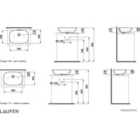 Умывальник Laufen Ino 8123020001091