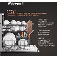Встраиваемая посудомоечная машина Weissgauff BDW 4525 Infolight