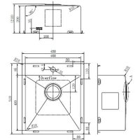 Кухонная мойка Aquasanita AIR 100 X + cмеситель AquaSanita 7763 002 steel