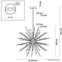 Подвесная люстра Odeon Light Kadrilia 4828/12