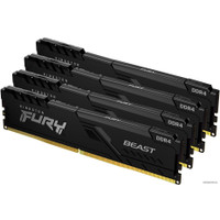 Оперативная память Kingston FURY Beast 4x16GB DDR4 PC4-25600 KF432C16BBK4/64 в Борисове