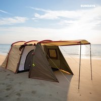 Кемпинговая палатка Sundays ZC-TT105-4 (серебристый/коричневый край)