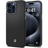 Чехол для телефона Spigen Enzo Aramid для iPhone 15 Pro ACS07045 (черный)