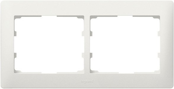 

Рамка Legrand Galea Life 2 поста (горизонтальная, жемчуг)