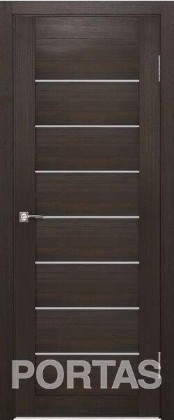 

Межкомнатная дверь Portas S21 80x200 (орех шоколад, стекло мателюкс матовое)