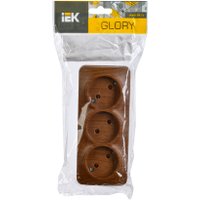 Розетка IEK Glory ERH30-K24-10 (дуб)