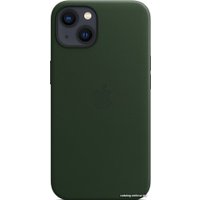 Чехол для телефона Apple MagSafe Leather Case для iPhone 13 (зеленая секвойя)
