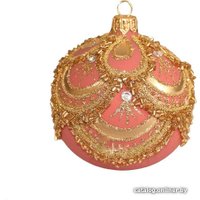 Елочная игрушка Орбитал Шар Д-338 200-067-6 (8см, шоколадно-розовый)