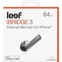USB Flash Leef iBridge 3 64GB (черный) [LIB3CAKK064R1]