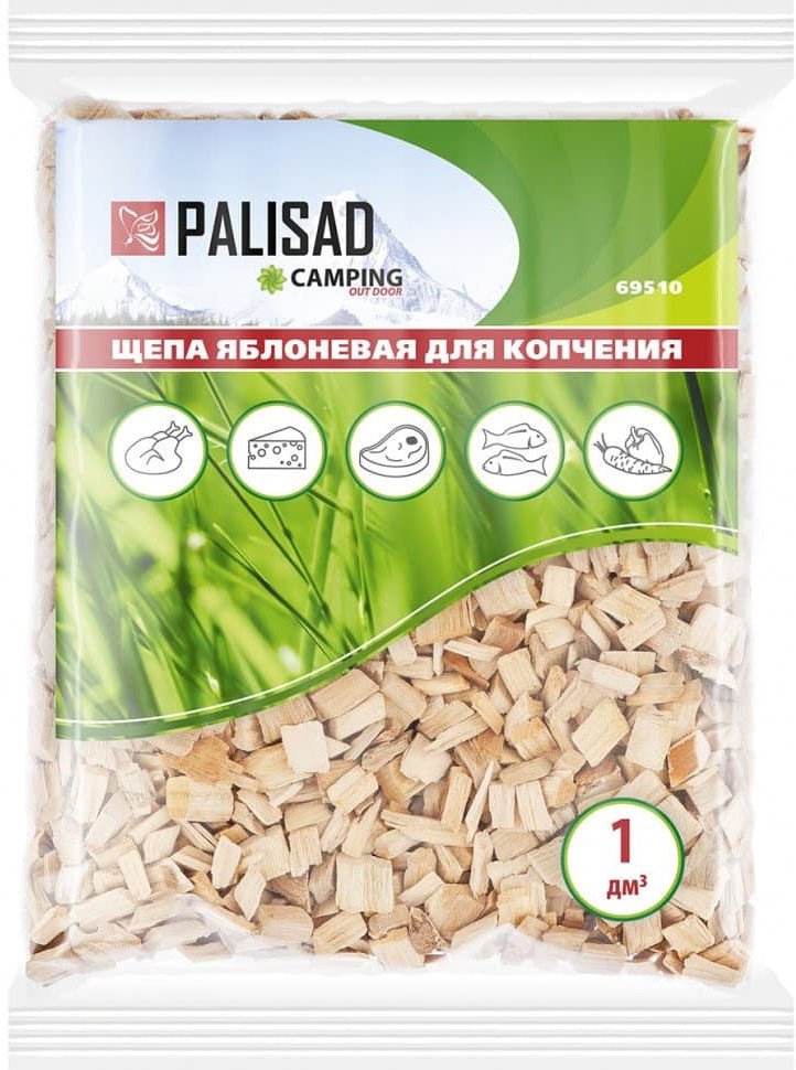 

Щепа для копчения Palisad Яблоневая 69510 1 дм.куб