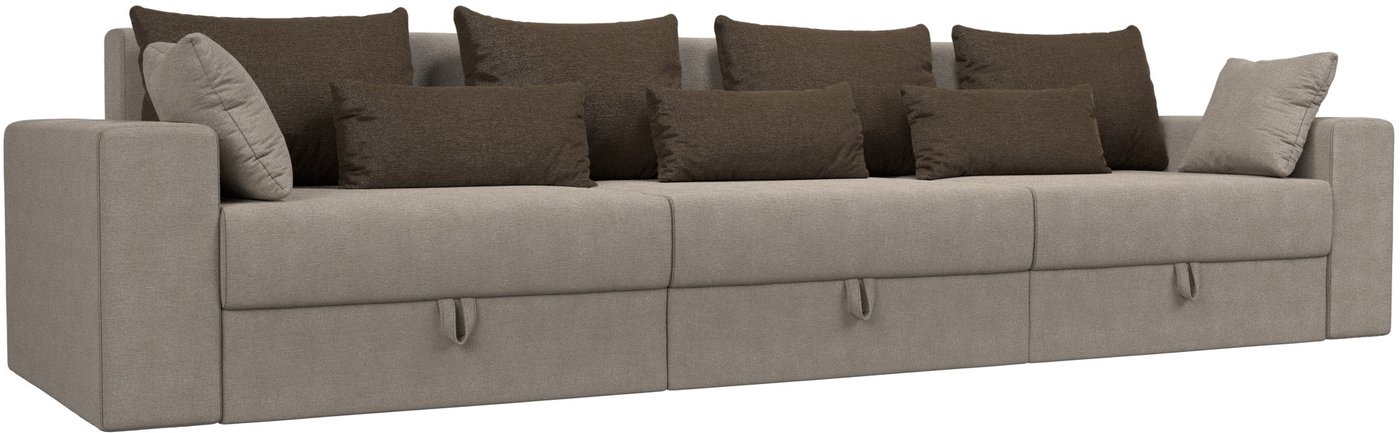 

Диван Лига диванов Майами Long 69 (рогожка бежевый/подушки коричневые)