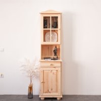 Шкаф-витрина Диприз Lena 1-дверный Д.73044.7 (сосна, без отделки) в Солигорске