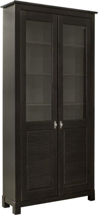 Книжный шкаф ММЦ Рауна 20 100x32 (колониал со стеклом)