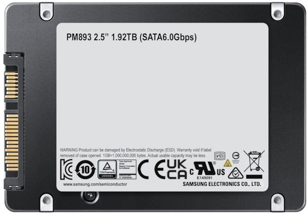 

SSD Samsung PM893 3.84TB MZ7L33T8HBLT-00A07