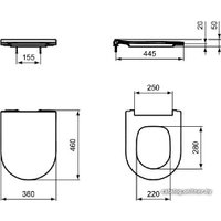 Сиденье для унитаза Ideal Standard Blend Curve T520801