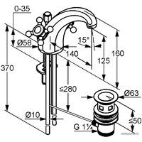 Смеситель Kludi Adlon 510100520 (хром)