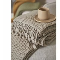 Плед Tkano Essential TK23-TH0003 (бежево-серый)