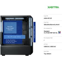 Корпус XASTRA A304 4FRGB (черный)
