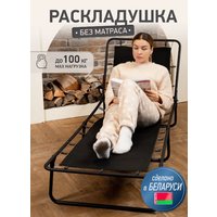 Раскладушка MishLex 192x65 см (черный)