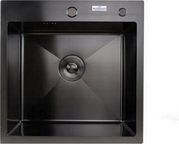Кухонная мойка MARRBAXX B5050-R Decor (черный/графит)