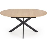 Кухонный стол Halmar Acord 120-200/120/75 (натуральный/черный)