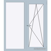 Окно ПВХ Dexen B70 1320x1430 Г+П/О СП2Э