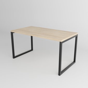 Стол TMB Loft Трентон разборный 1380x700 18 мм (дуб небраска натуральный/черный)