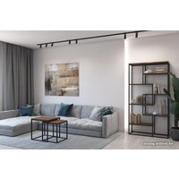 Стеллаж Hype Mebel Зиг-Заг-2 100x170 (черный/дуб галифакс натуральный)