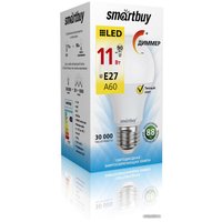 Светодиодная лампочка SmartBuy A60 E27 11 Вт 3000 К (диммируемая) [SBL-A60D-11-30K-E27]