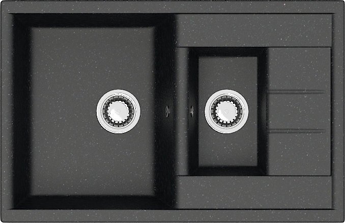 

Кухонная мойка MARRBAXX Карельский камень модель 210/Q4 F210Q004 (черный)
