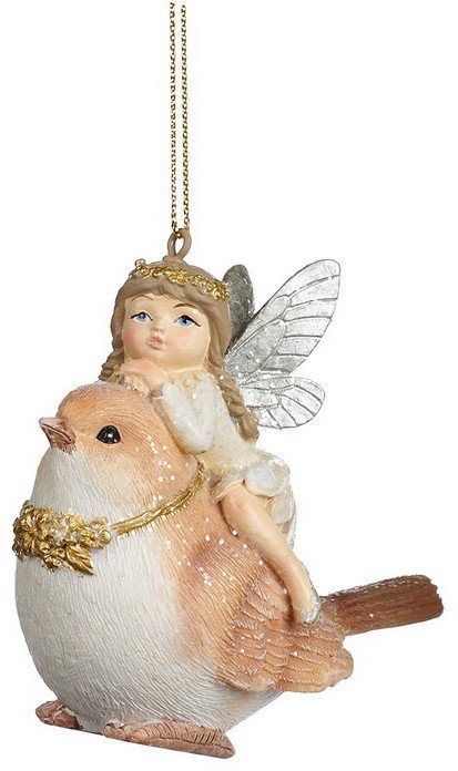 

Елочная игрушка Goodwill Xmas 2023 Фея на воробье MC 38069-1