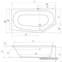 Ванна Roth Activa Neo 170x90 (правая)
