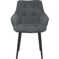 Стул Трия Шато конус Т2 (черный муар/велюр темно-серый)