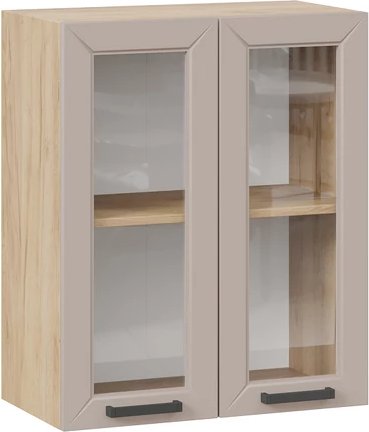 

Шкаф навесной Трия Лорас 1ВВ6С с двумя дверьми (дуб крафт золотой/холст латте)