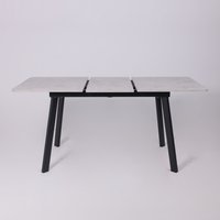 Кухонный стол Lepremo AV 1209/1 МДФ раздвижной 1200-1600x800 (Ароза светлая/черный)