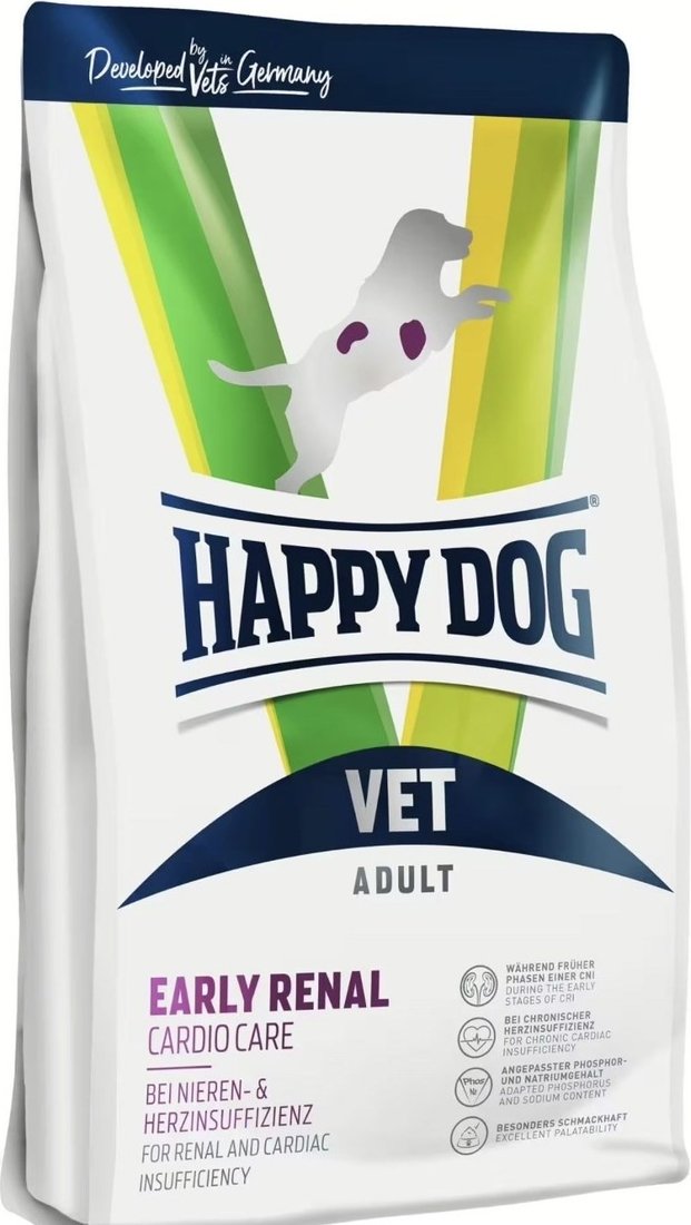 

Сухой корм для собак Happy Dog Vet Diat Early Renal & Cardio 1 кг