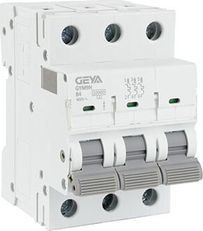 

Выключатель автоматический GEYA GYM9H-3P-4B 3P 4A B 10kA 3M GYM9H3P4B