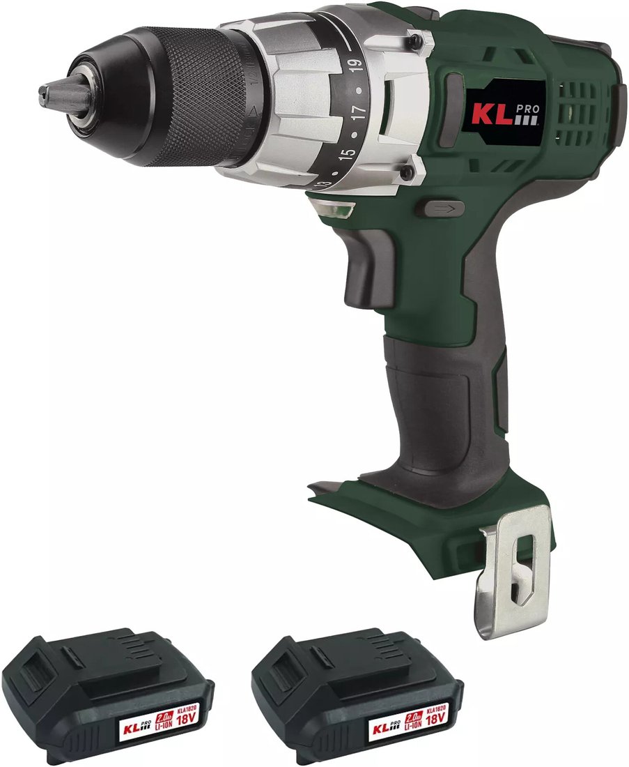 

Дрель-шуруповерт KLPRO KLNM18-20 (с 2-мя АКБ, кейс)