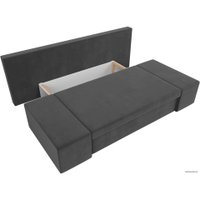 Диван Лига диванов Сан Марко 114013 (велюр, серый)