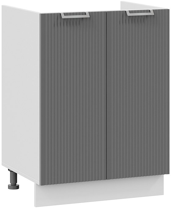 

Шкаф напольный Трия Кимберли 1Н6М (белый/титан)