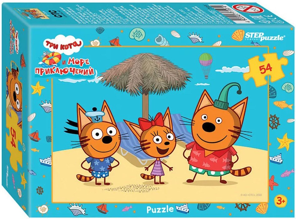 

Пазл Step Puzzle Три кота 71191 (54 эл)