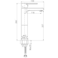Умывальник Cersanit Moduo 50 Square 63570 + 63111
