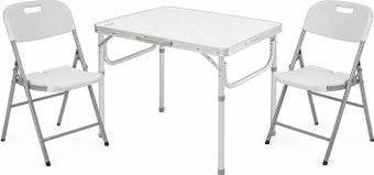 Кемпинговый стол со стульями Coyote HKTB-1027M / Sundays AC-Y53C (2шт, белый)