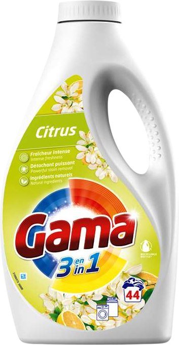 

Гель для стирки Gama Citrus с ароматом цитруса (1.98)